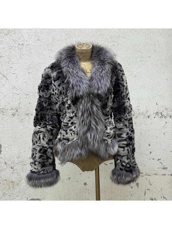Jackets & Blazers - Vintage Y2K Rabbit & Silver Fox Fur Jacket